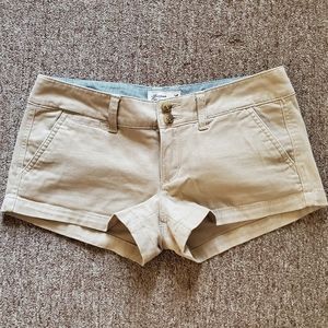 American Eagle Twill Khaki Shorts